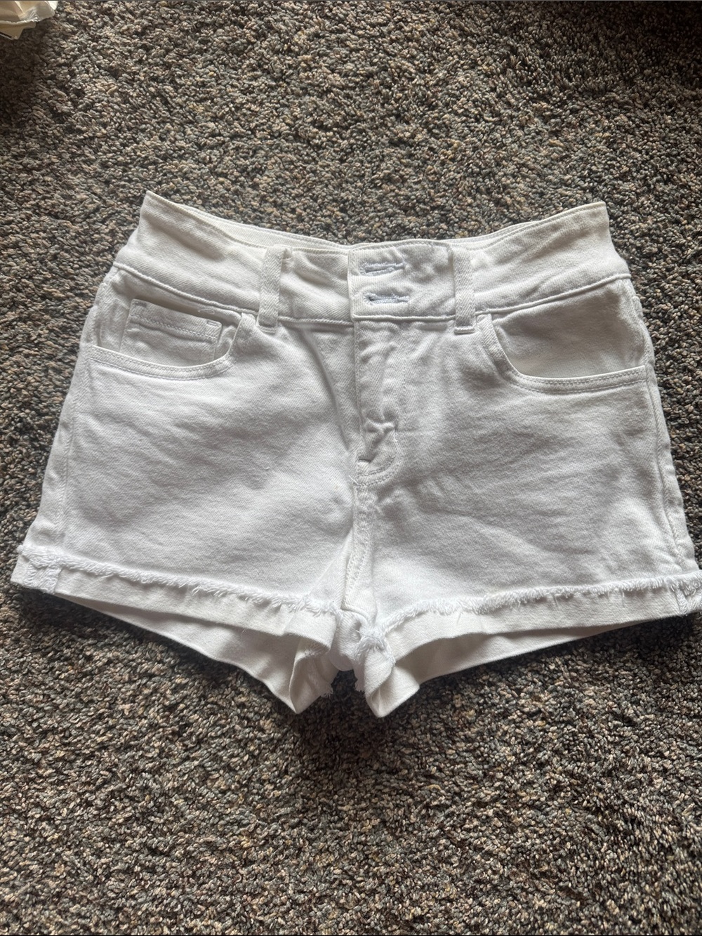 KanCan signature Women’s White Denim short Shorts - Classic High-Rise